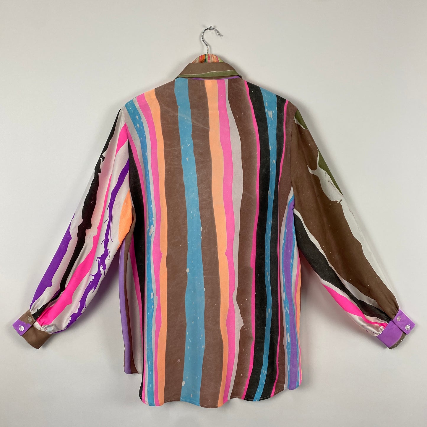 S / M Button Down Stripe Shirt #1