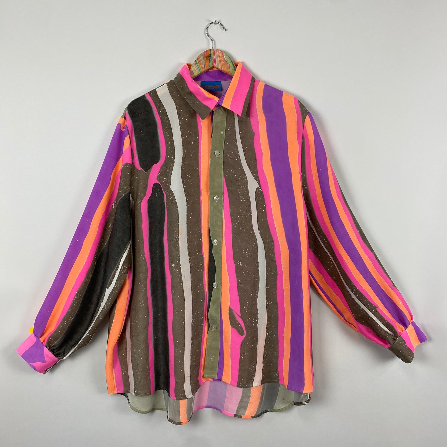 2XL/ 3XL Button Down Stripe Shirt #3