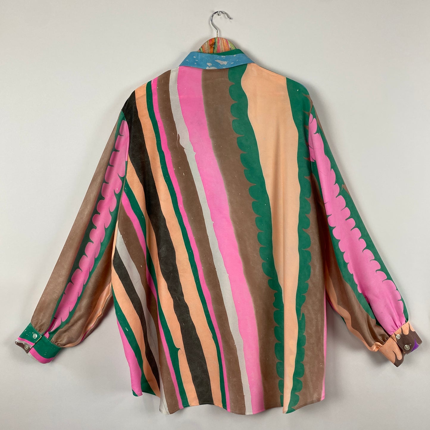 2XL/ 3XL Button Down Stripe Shirt #1