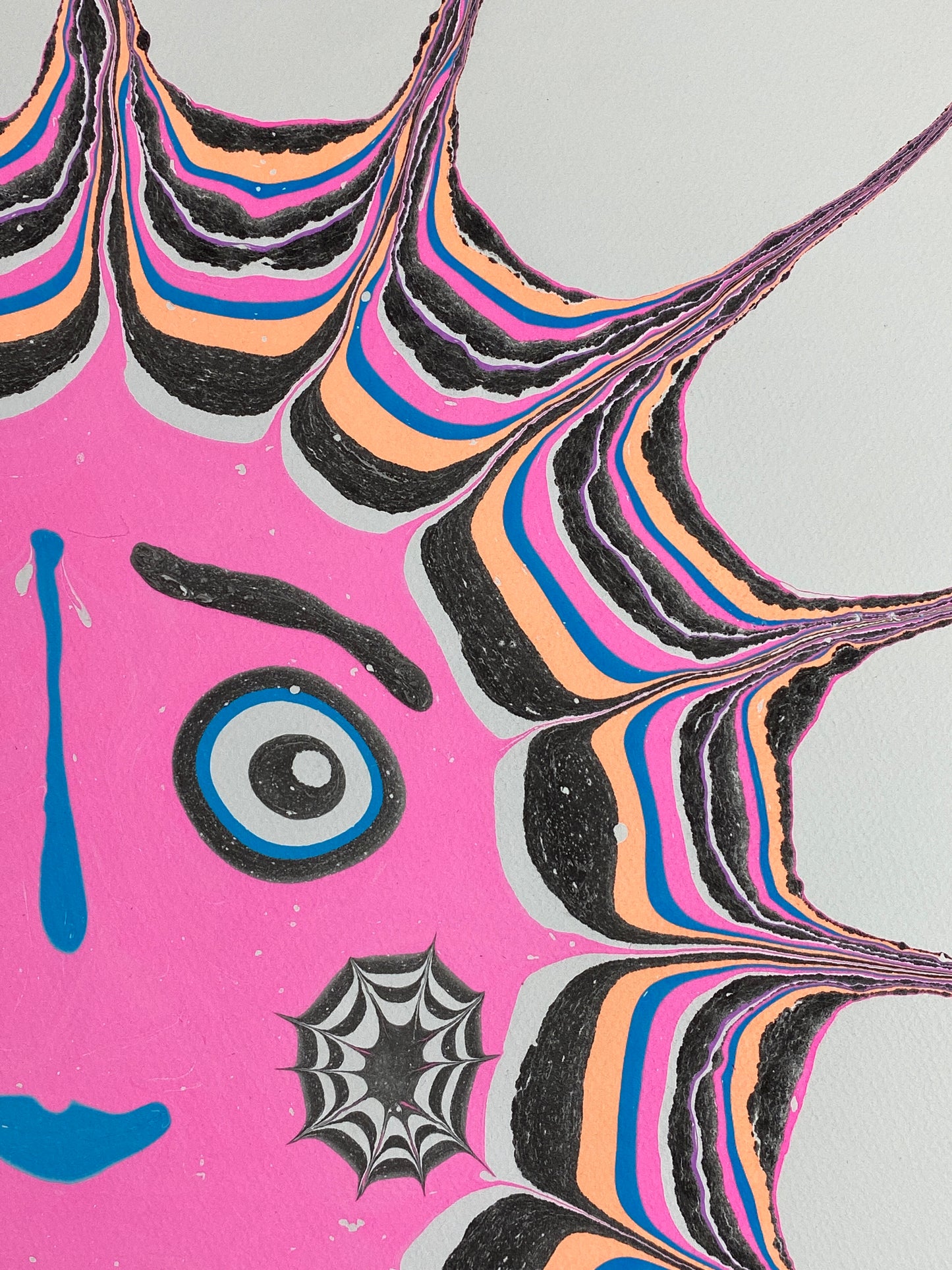 Sunburst Spiderweb Face