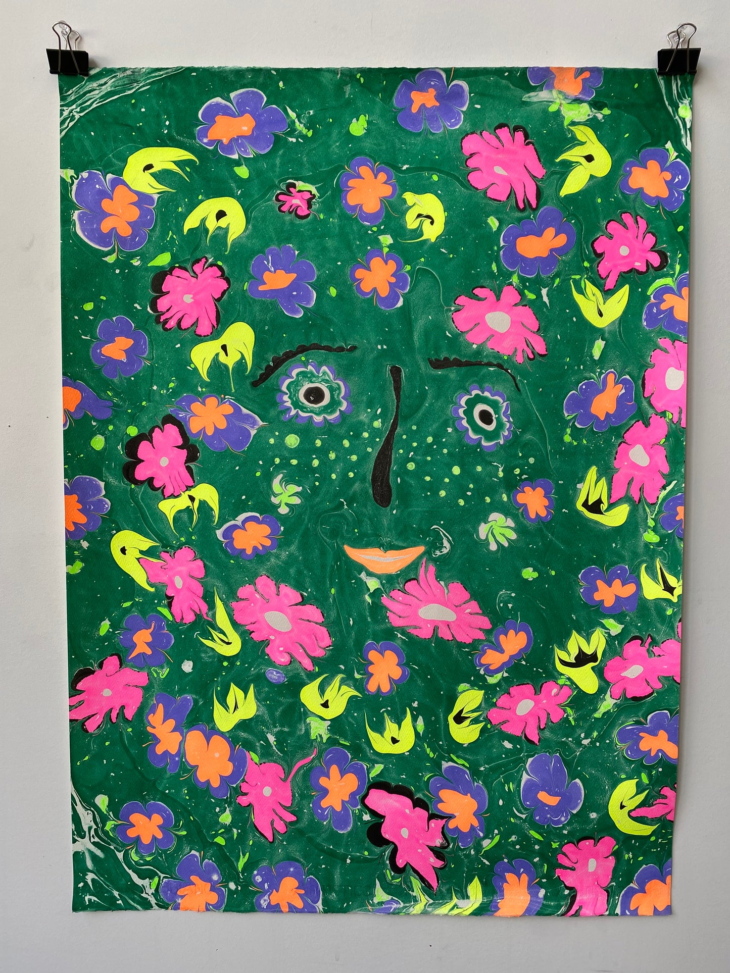 Face in the Flowers 3
