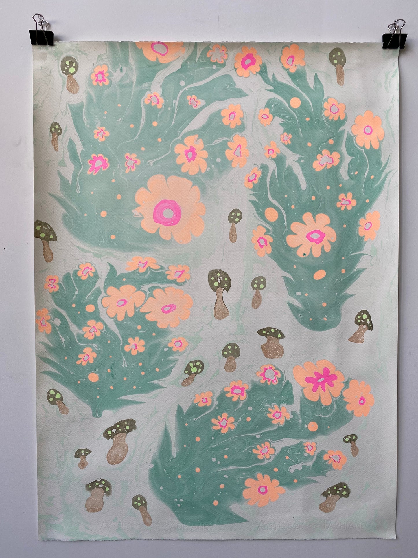 Mushrooms and Flowers