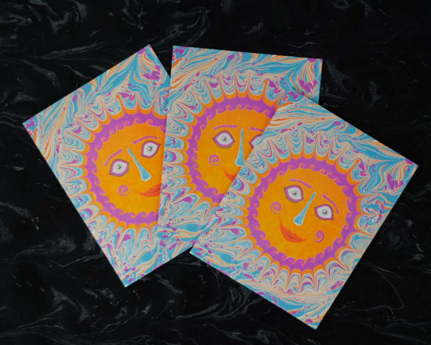 Sun Buddy Riso Card Set