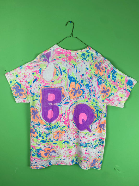 Clown T with BQ initials on back size Large